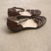 Colorado Ladies Brown Leather Open Shoes - Size 10 AU - Ally