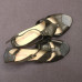 Diana Ferrari SuperSoft Ladies Black Leather Heeled Sandals - Size 10C AU