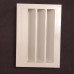 2x Louvered Wall Air Vents Outdoor 300mm x 200mm White Steel