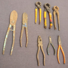 Assorted Vintage Pliers, Tinsnips, Cutters