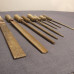 8x Vintage Wooden Handle Files