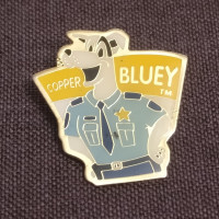 COPPER BLUEY Brooch Pin