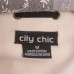 CITY CHIC Ladies Cream Layered Sleeveless Top - Size M