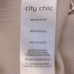 CITY CHIC Ladies Cream Layered Sleeveless Top - Size M