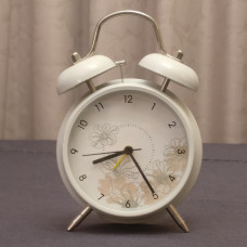 Traditional Alarm Clock – White