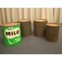 4x Vintage 1984 MILO Tins Empty