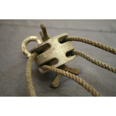 Vintage Block and Tackle with Quarter Inch Rope