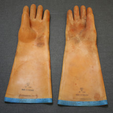Vintage 1964 Insulated Electrical Gloves 4000V Size 10