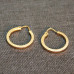 Vintage 9ct 375 Gold Hoop Earrings 2cm