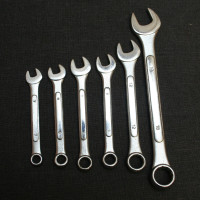 6x Metric Drop Forged Spanners – Ring and Open