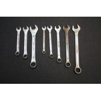 8x Drop Forged Spanners Metric - Ring and Open