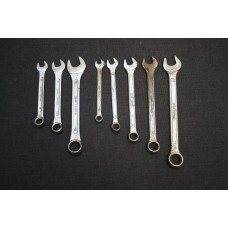 8x Drop Forged Spanners Metric - Ring and Open