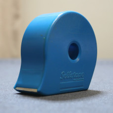 Vintage SELLOTAPE Blue Enclosed Tape Dispenser