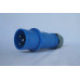 Industrial Plug 32A IP44 IEC 60309 Blue Commando Single Phase